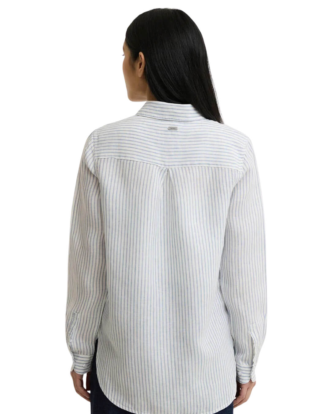 Barbour Blue Marine Shirt Bl27 Chambray Stripe