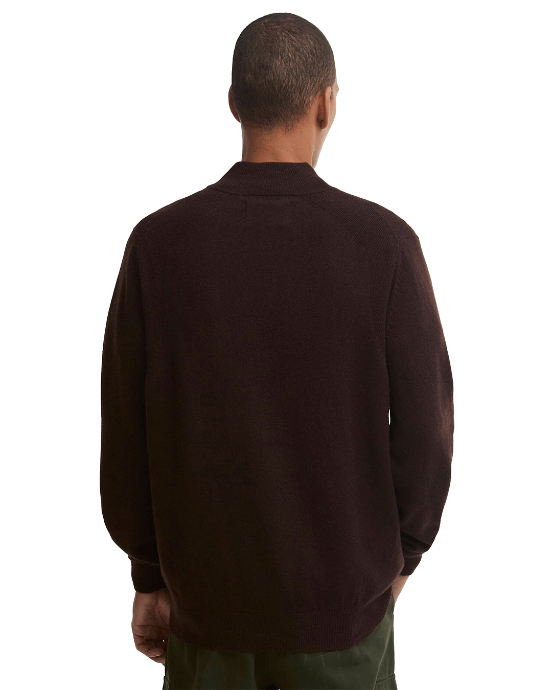 Barbour Jumpers Barbour Brown Ronson Tartan Trim Half-Zip Jumper