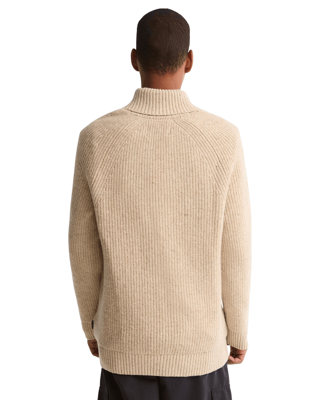 Barbour Jumpers Barbour Beige Essentials Fleck Crew Neck Jumper