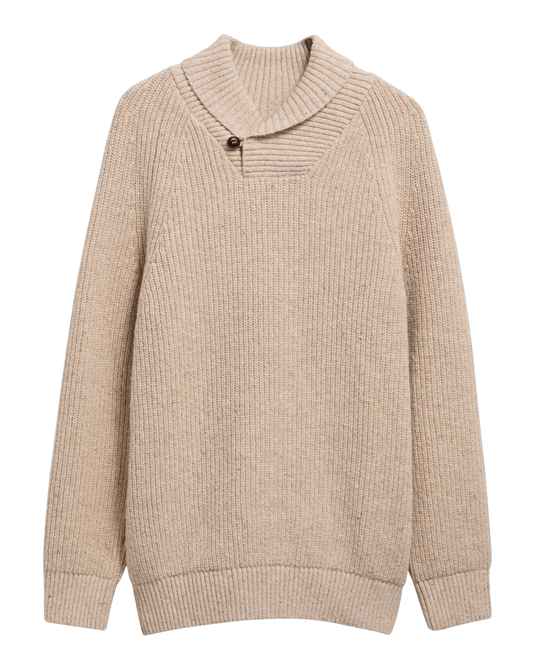 Barbour Jumpers Barbour Beige Essentials Fleck Crew Neck Jumper