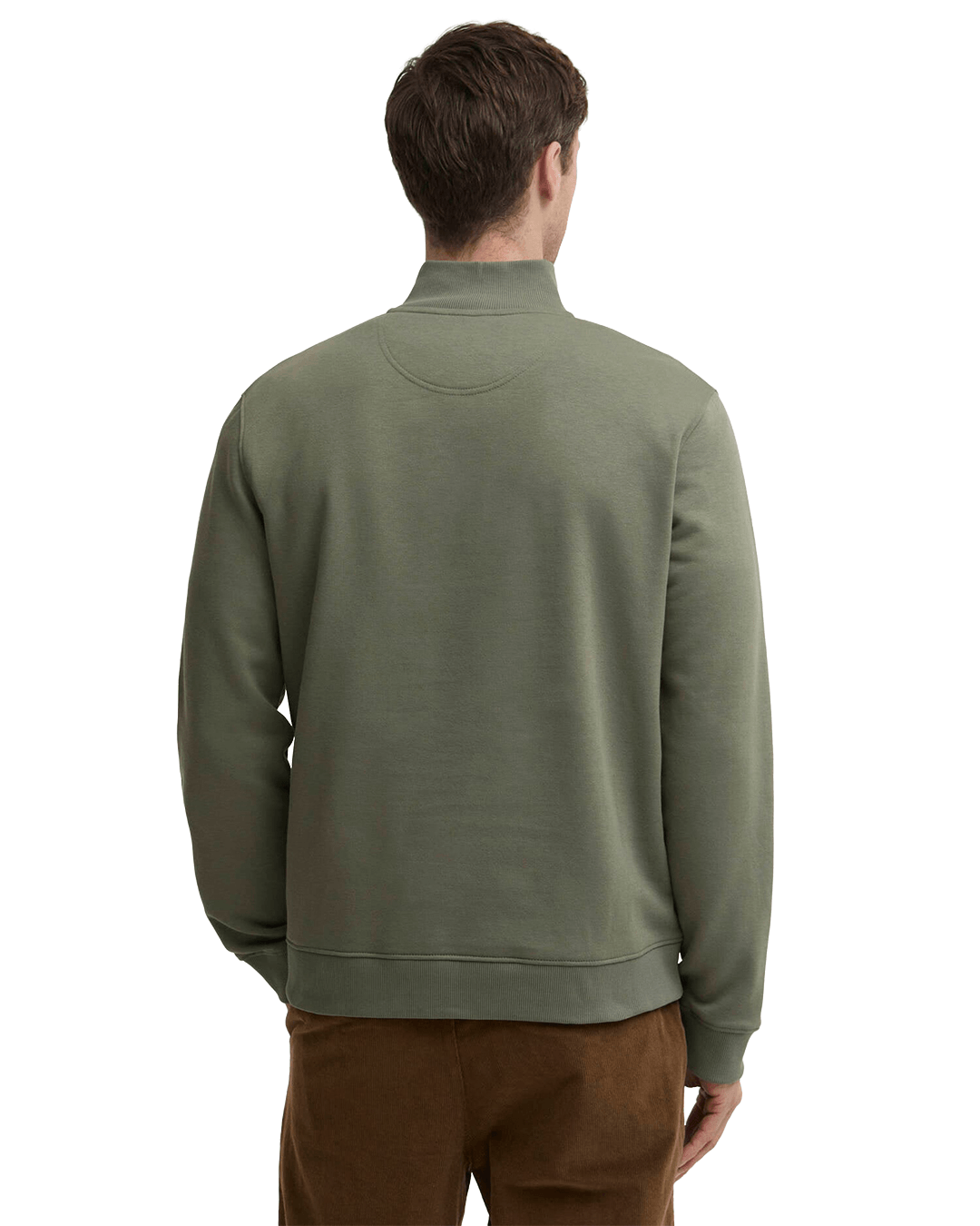 Barbour Jumpers Barbour Green Desmond Half-Zip Sweatshirt