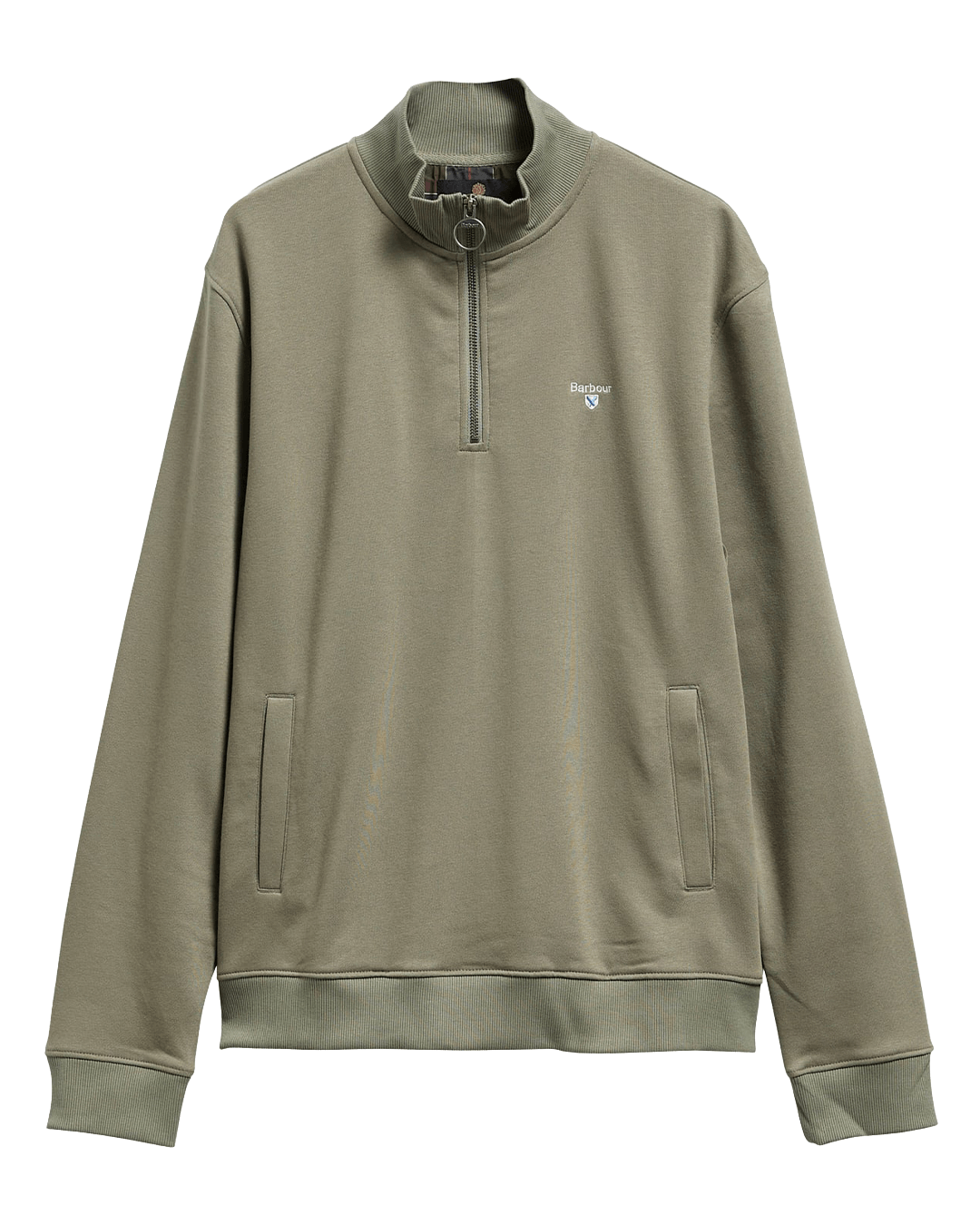 Barbour Jumpers Barbour Green Desmond Half-Zip Sweatshirt