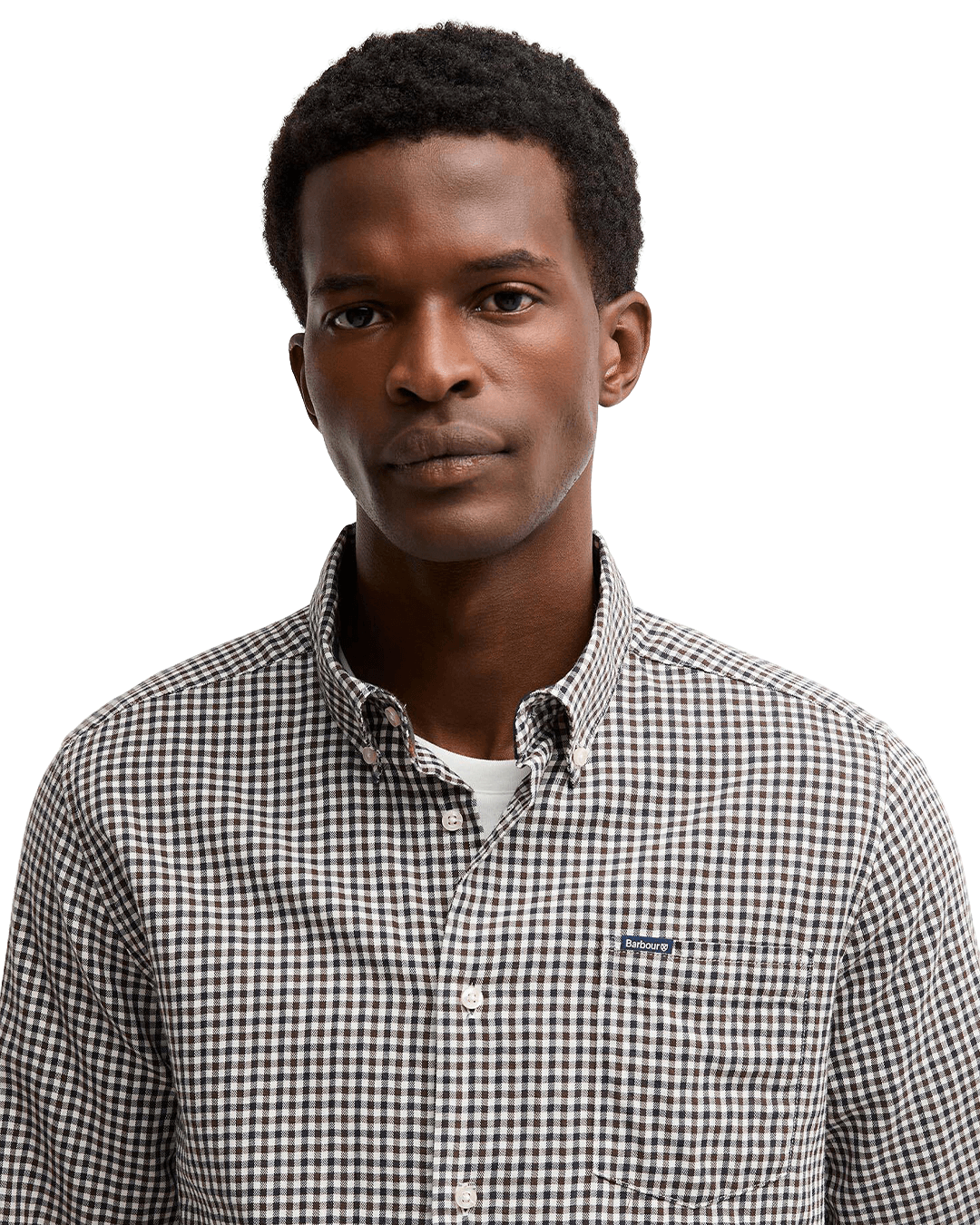 Barbour Shirts Barbour Dark Brown Padshaw Tailored Shirt