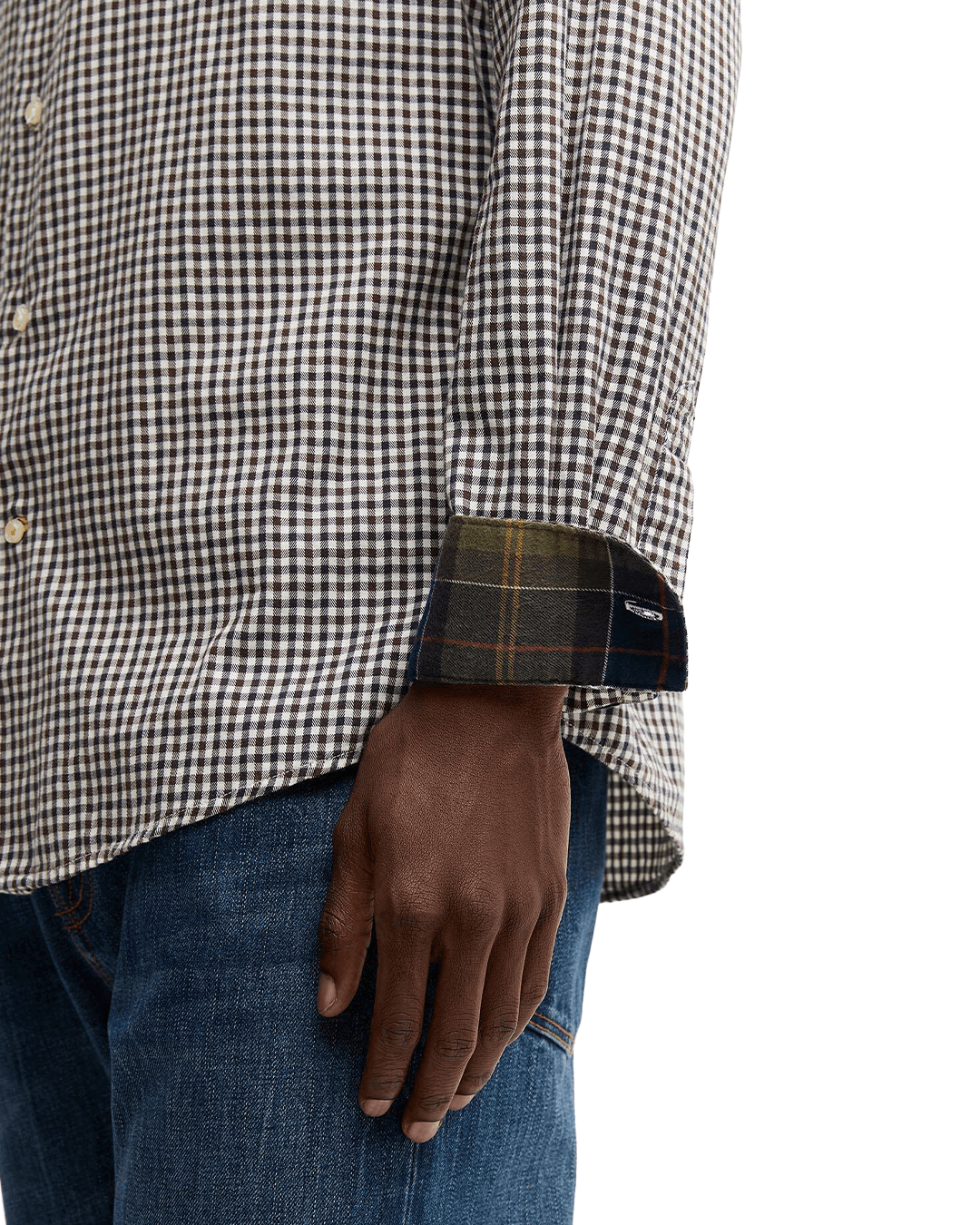 Barbour Shirts Barbour Dark Brown Padshaw Tailored Shirt