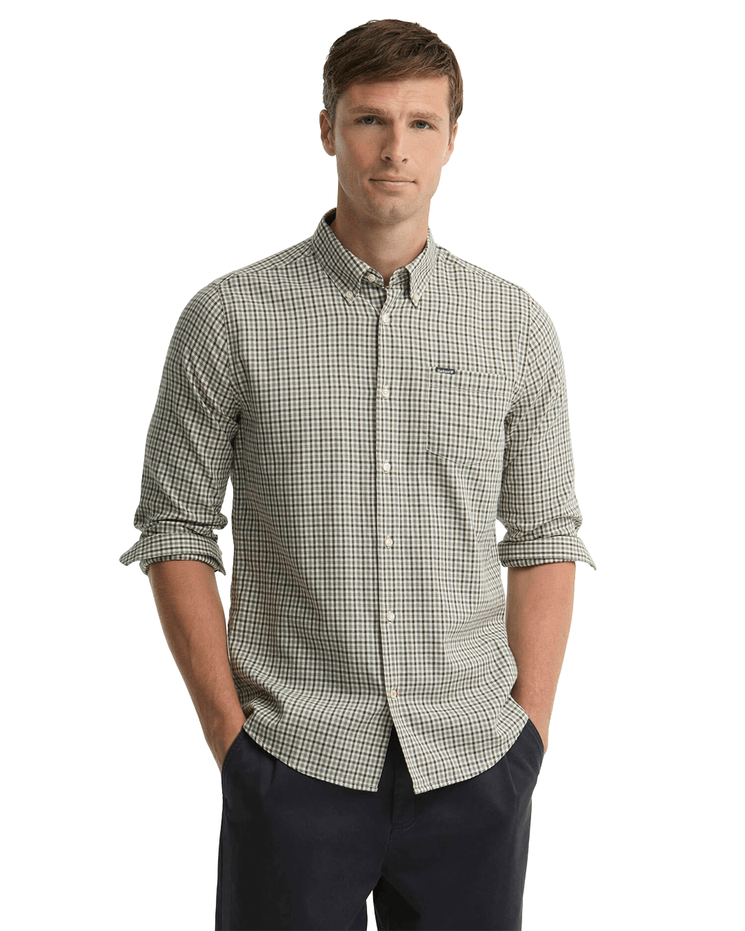 Barbour Shirts Barbour Olive Padshaw Tailored Shirt