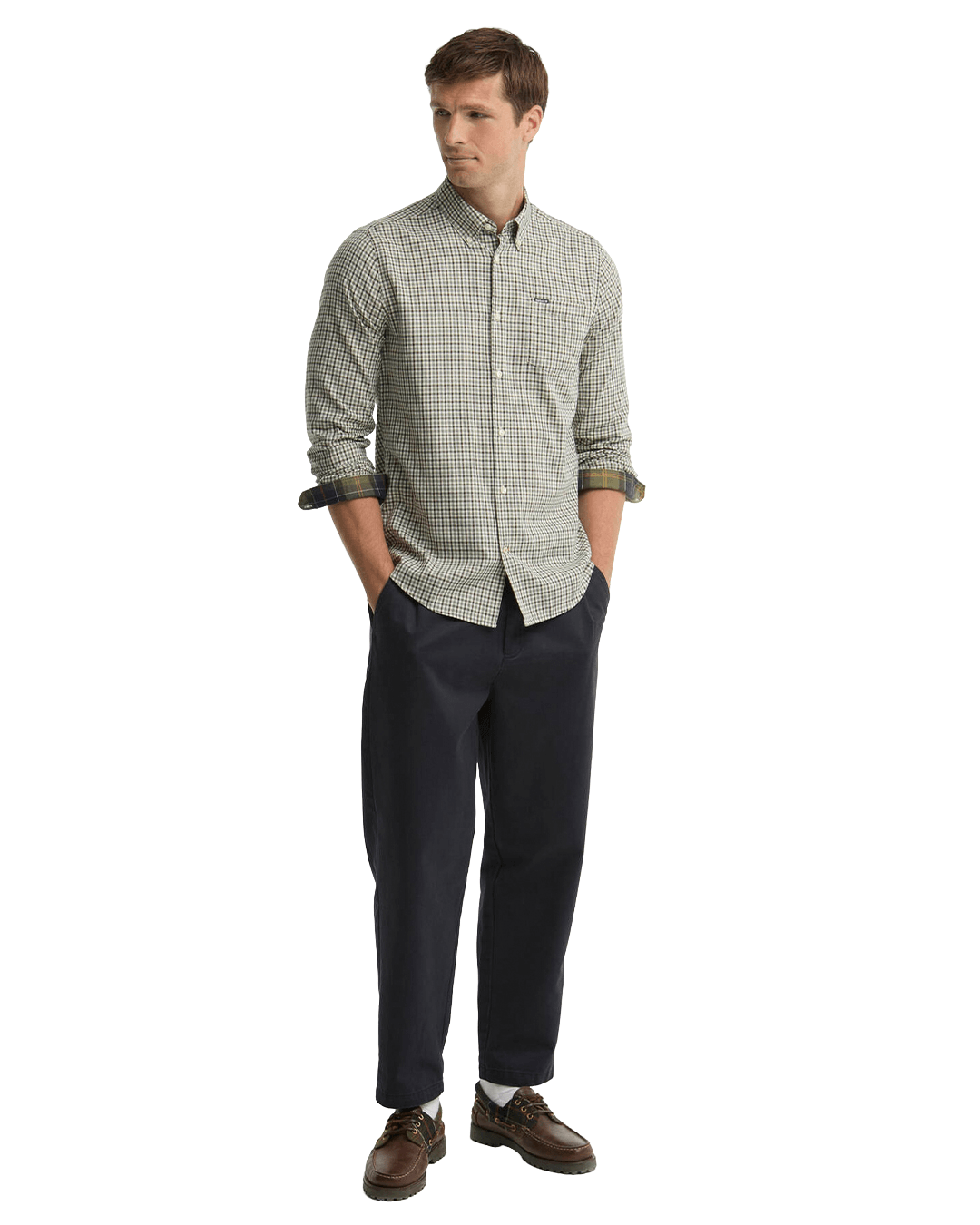 Barbour Shirts Barbour Olive Padshaw Tailored Shirt