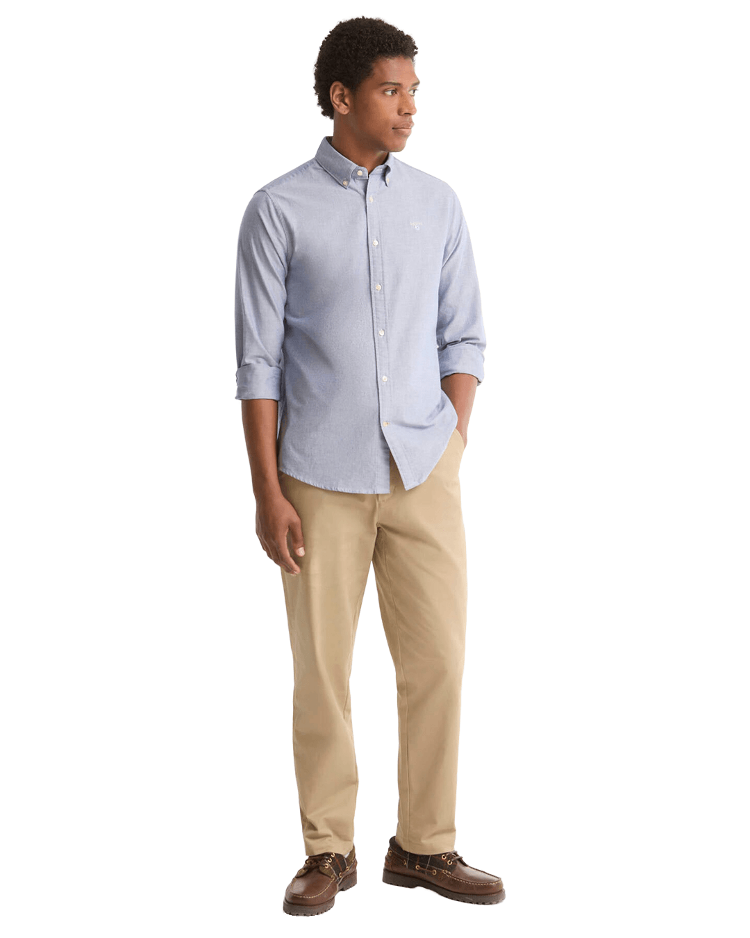 Barbour Shirts Barbour Deep Blue Oxtown Tailored Shirt
