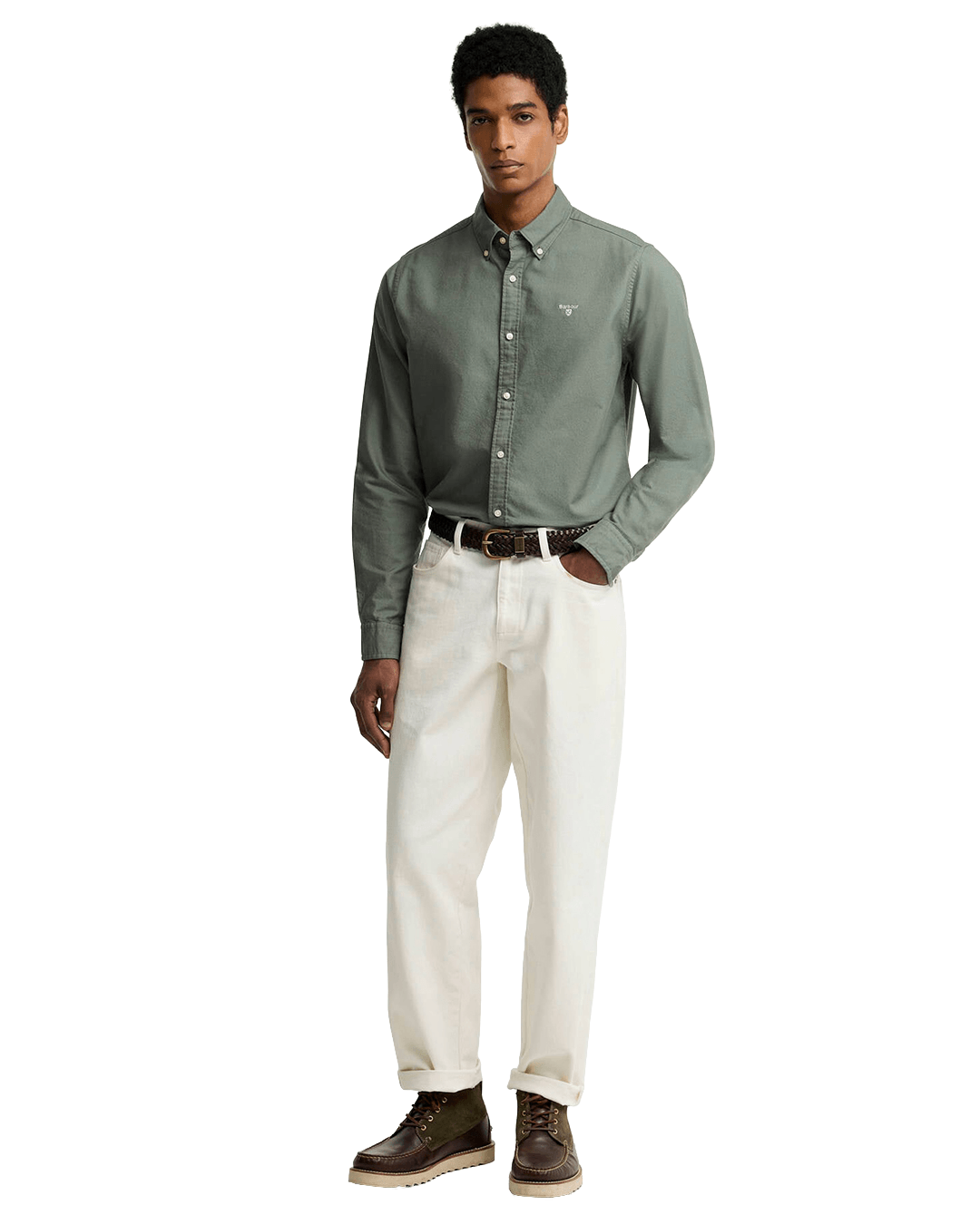 Barbour Shirts Barbour Green Oxtown Tailored Shirt