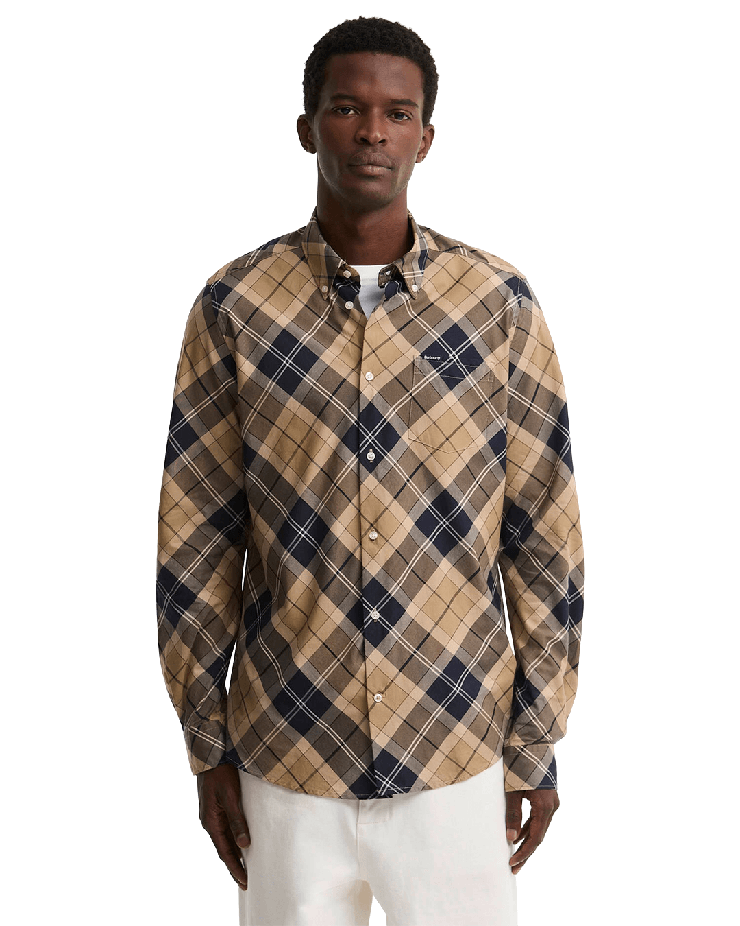 Barbour Shirts Barbour Brown Lochton Tailored Tartan Shirt