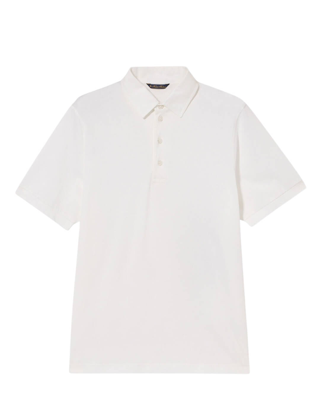 Brooks Brothers White Ss Polo Jersey Cotton