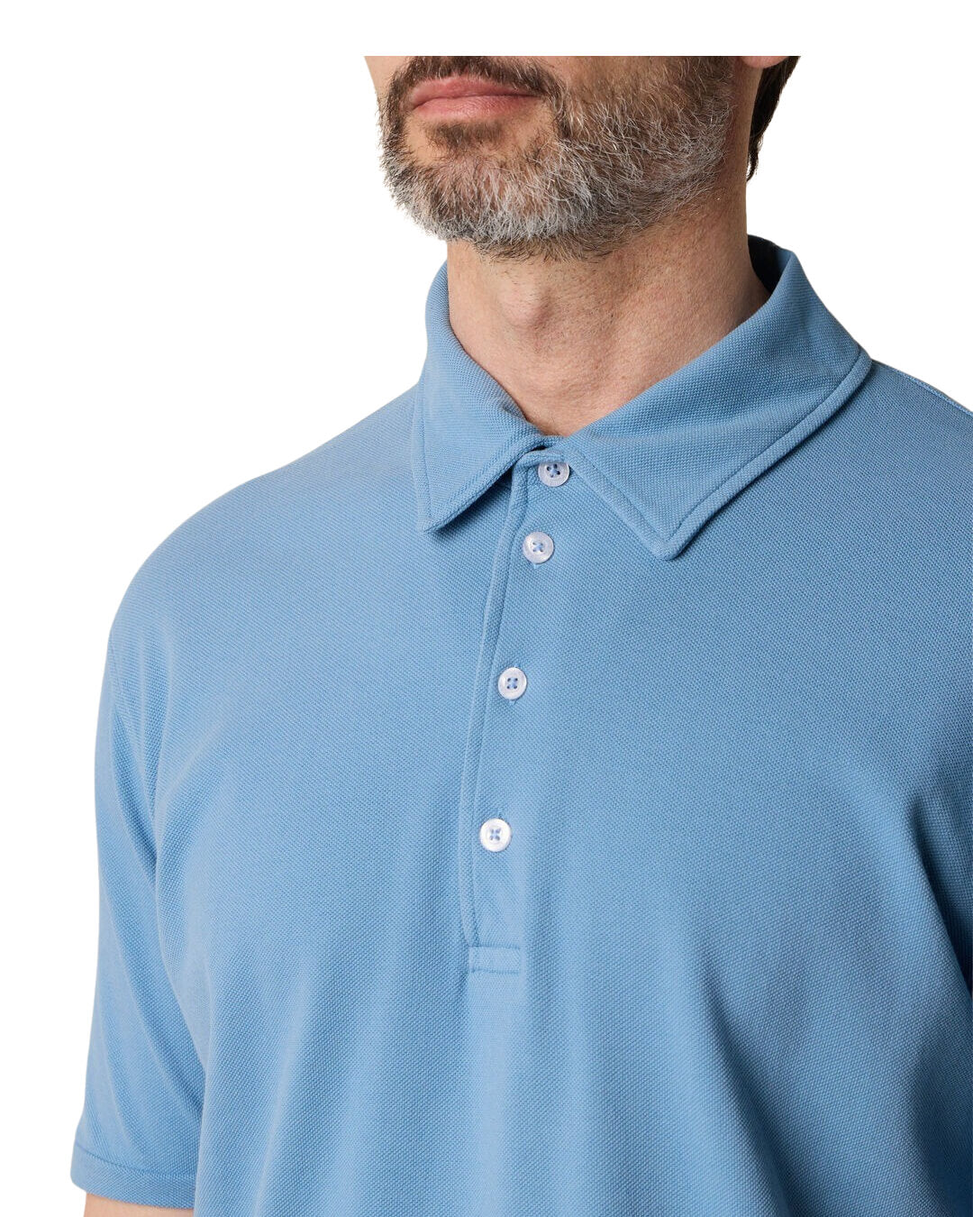 Brooks Brothers Blue Ss Polo Washed Piquet Cotton