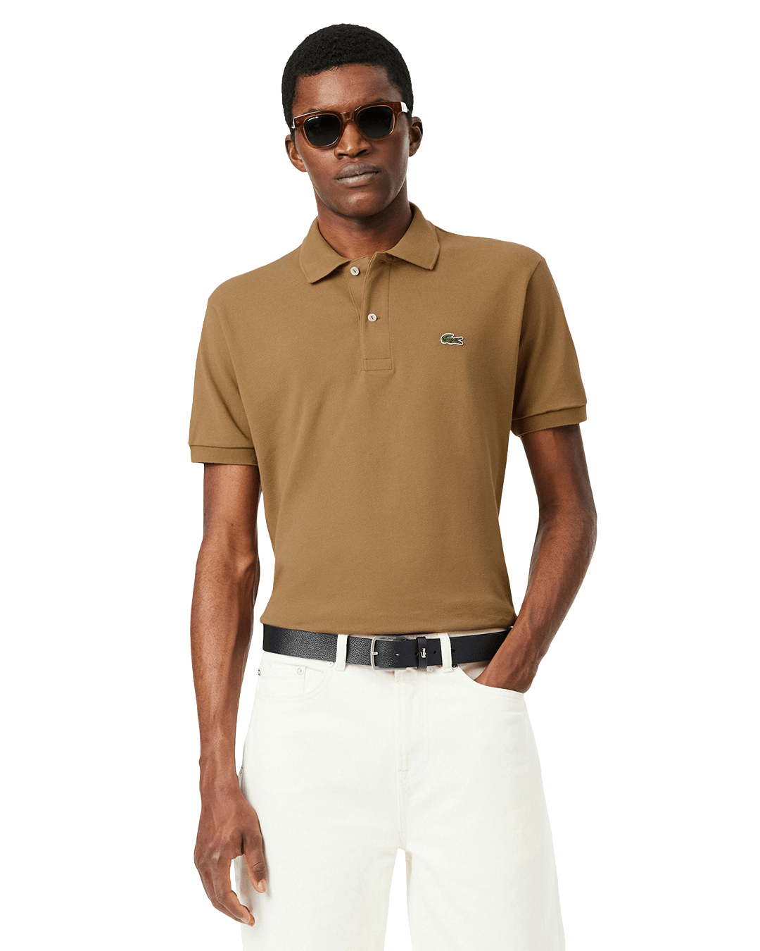 Lacoste Black Leather Belt