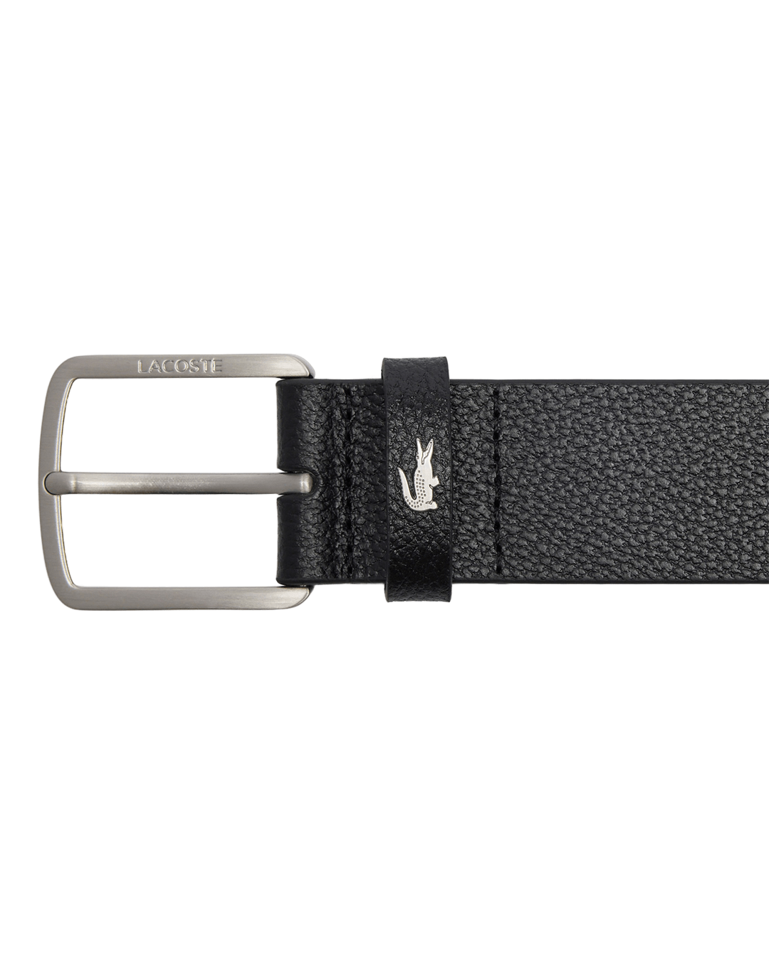 Lacoste Black Leather Belt