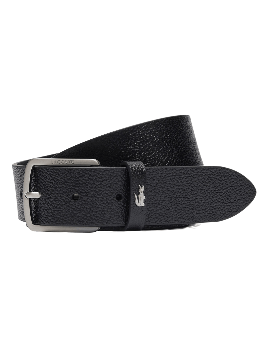 Lacoste Black Leather Belt