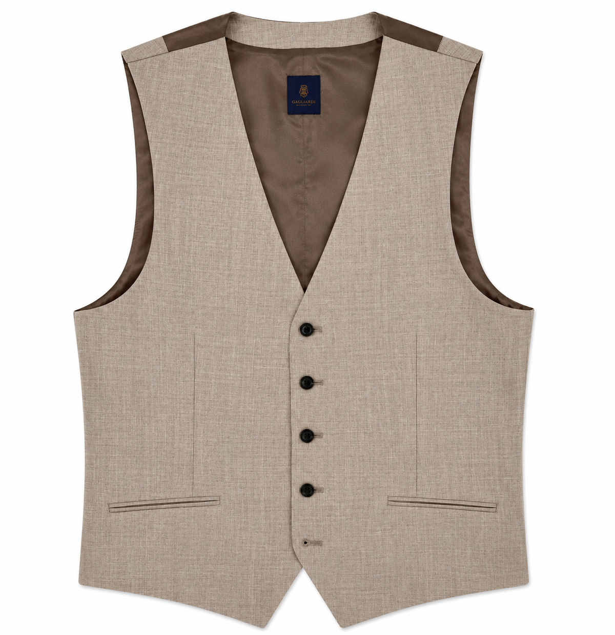 Gagliardi Beige Waistcoat Mixer Reda Canvas