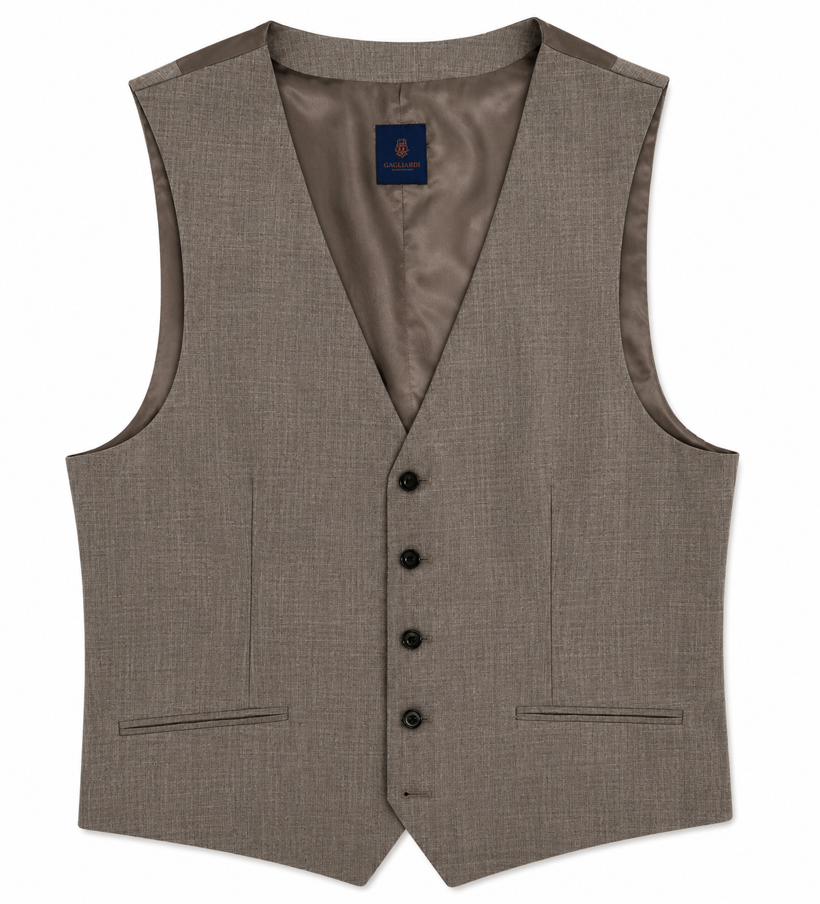 Gagliardi Brown Waistcoat Mixer Reda Canvas
