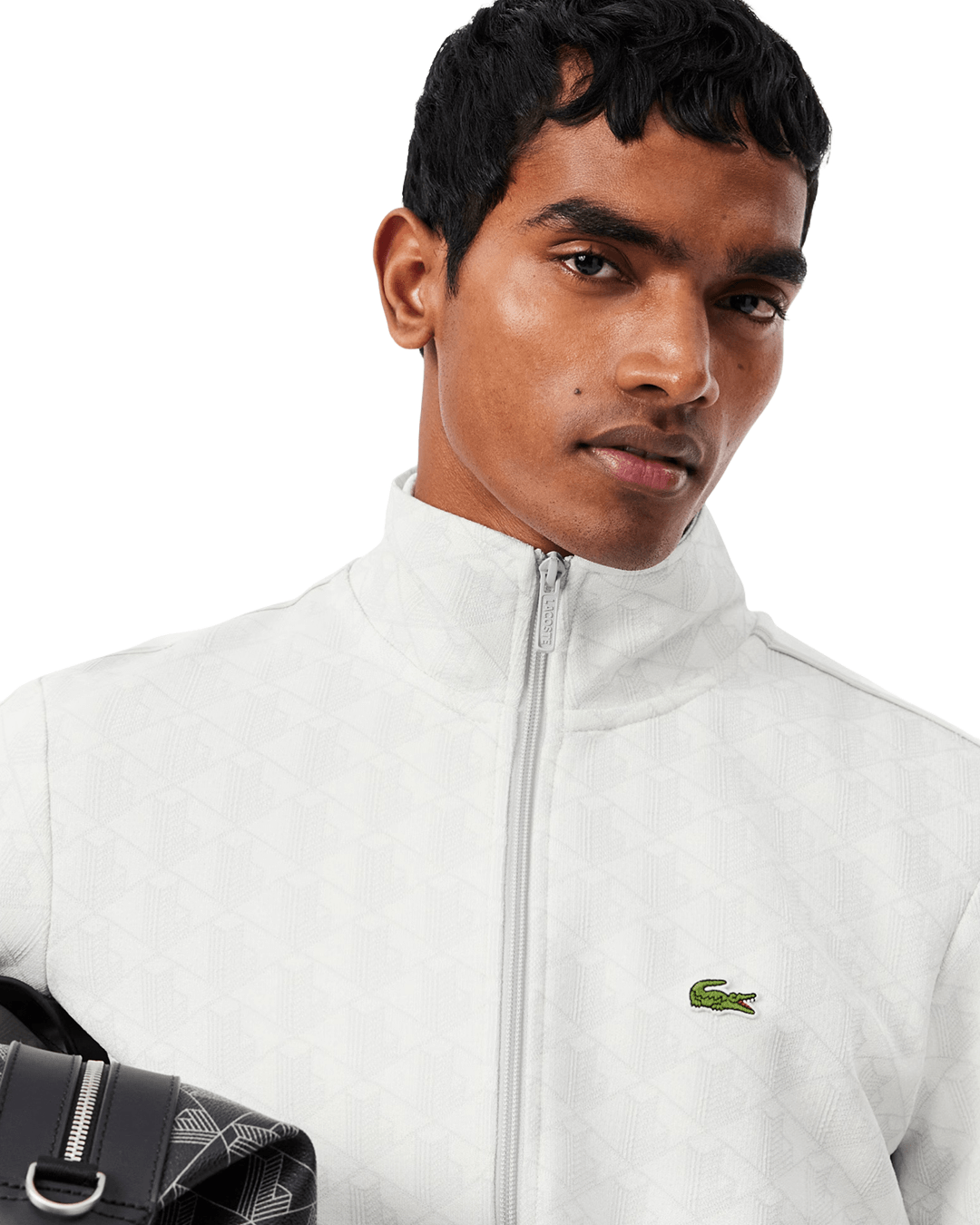Lacoste Sky Blue and Off-White Sweatshirt