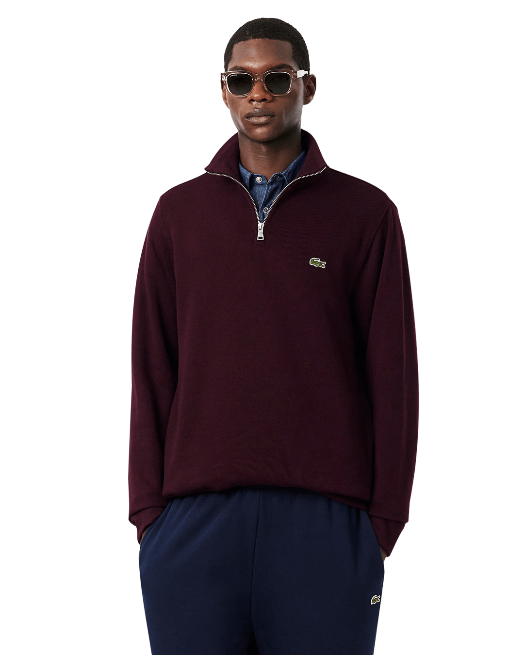 Lacoste Burgundy Sweatshirt