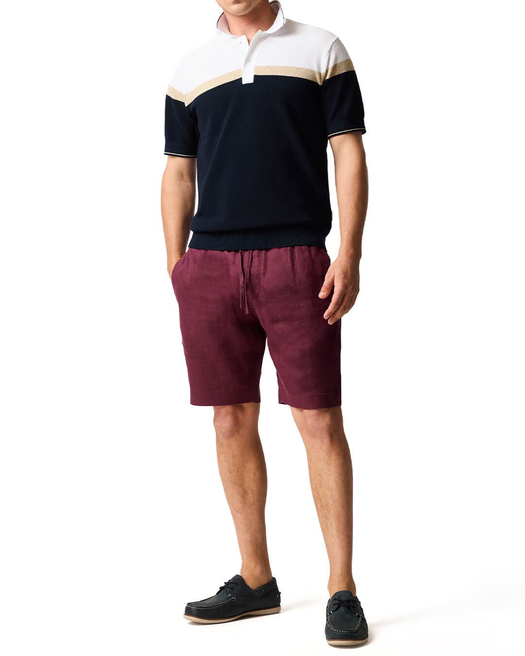 Rodd & Gunn  Linen 9" Resort Oxblood