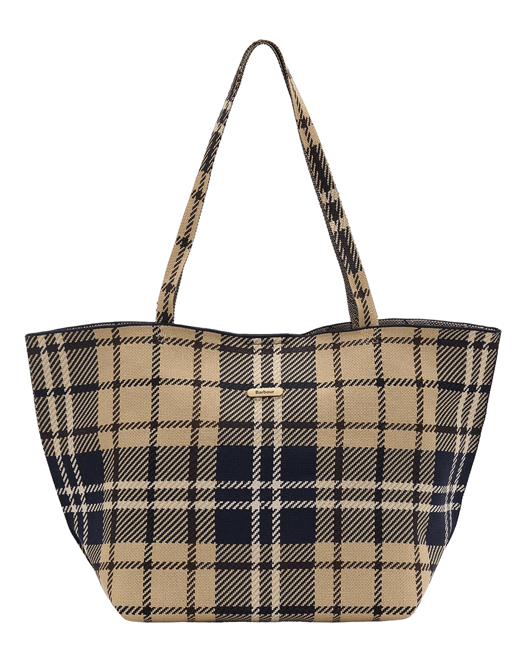 Barbour Bags ONE Barbour Brown Barbour Layla Tartan Large Tote Bag Tn39 Birchwood Dress Tartan