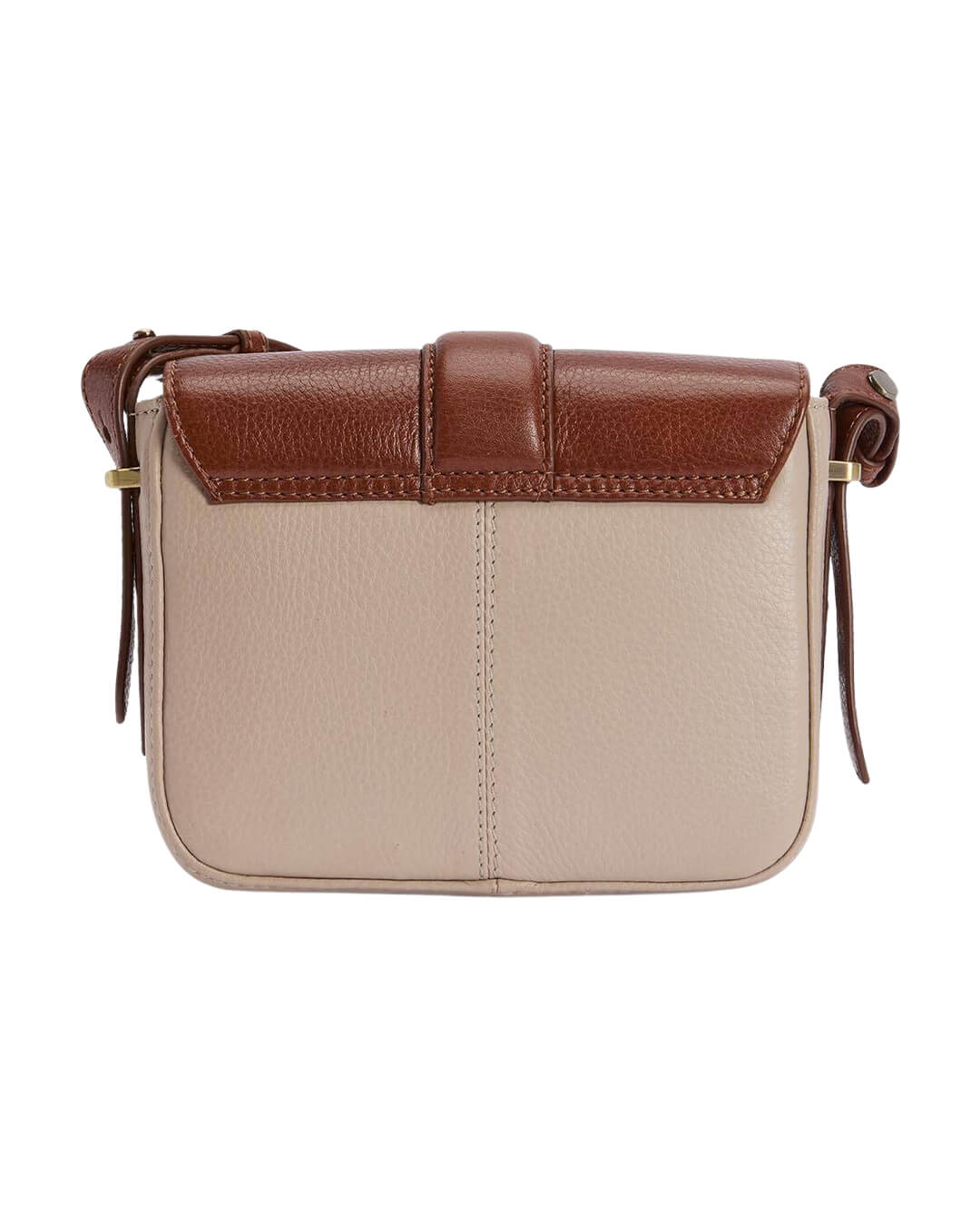 Barbour Bags ONE Barbour Brown Mini Rosa Leather Cros Be11 Pebbled Pink/Brown