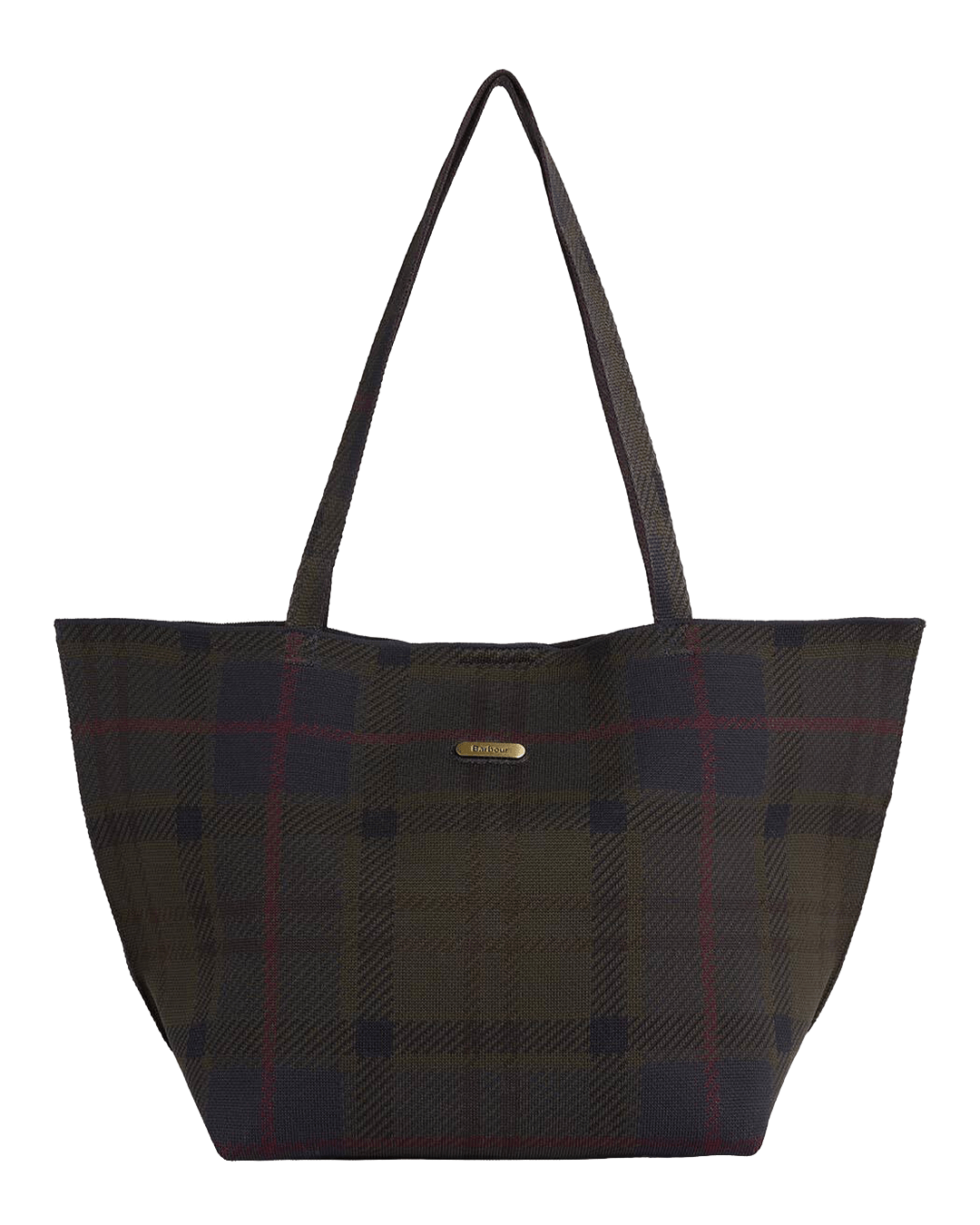 Barbour Bags ONE Barbour Green Barbour Layla Tartan Large Tote Bag Tn43 Shadow Classic Tartan