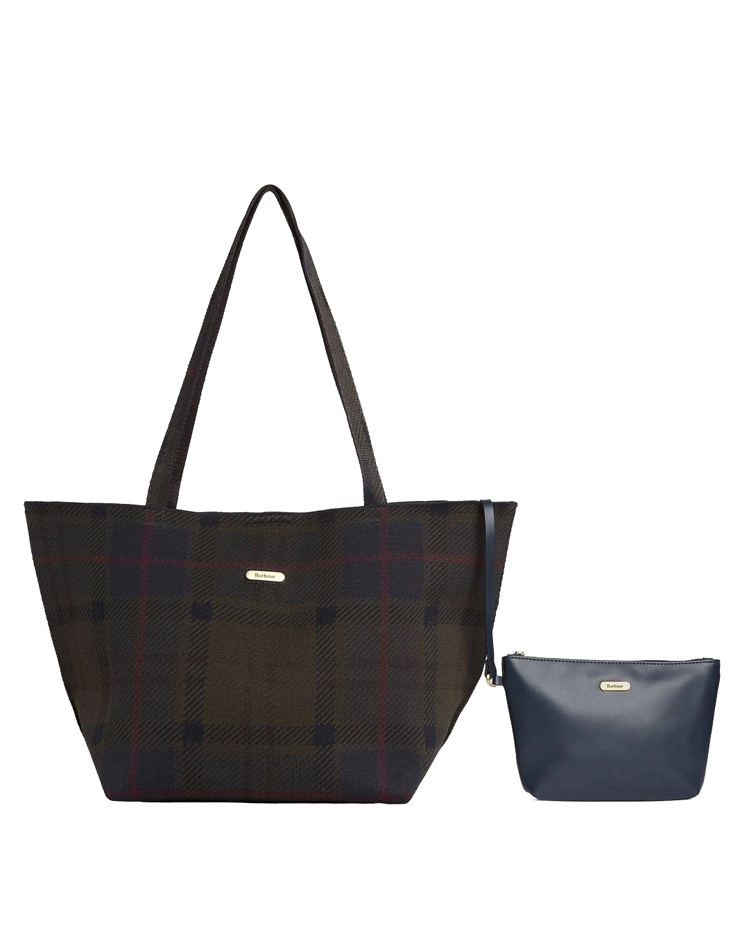 Barbour Bags ONE Barbour Green Barbour Layla Tartan Large Tote Bag Tn43 Shadow Classic Tartan