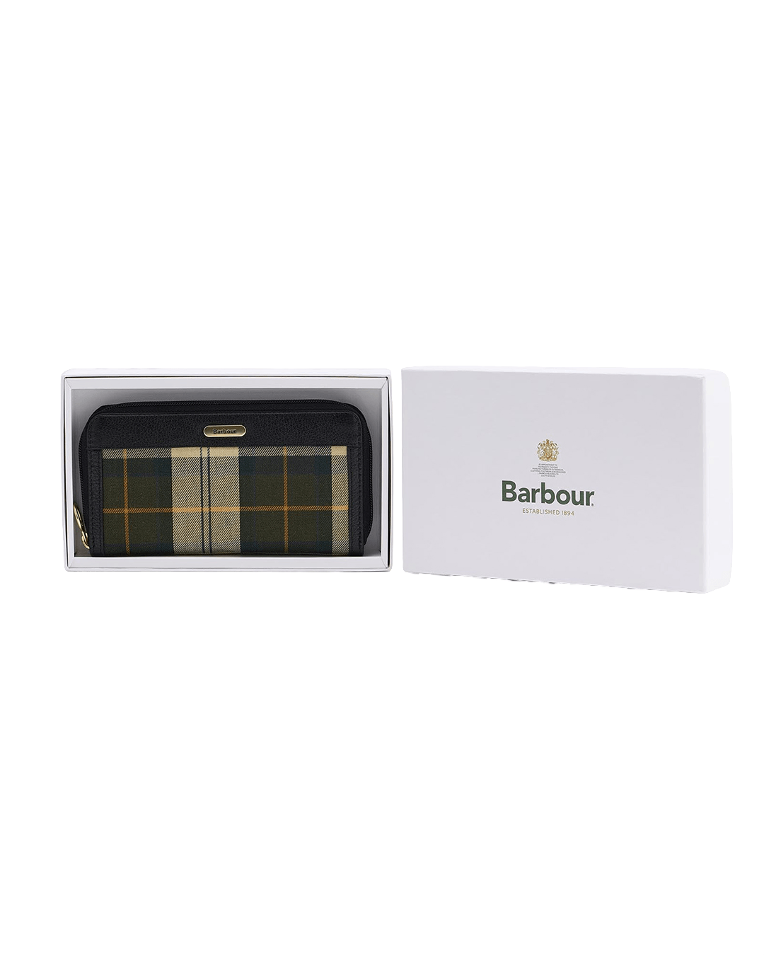 Barbour Bags ONE Barbour Green Daphne Ancient Tartan Purse