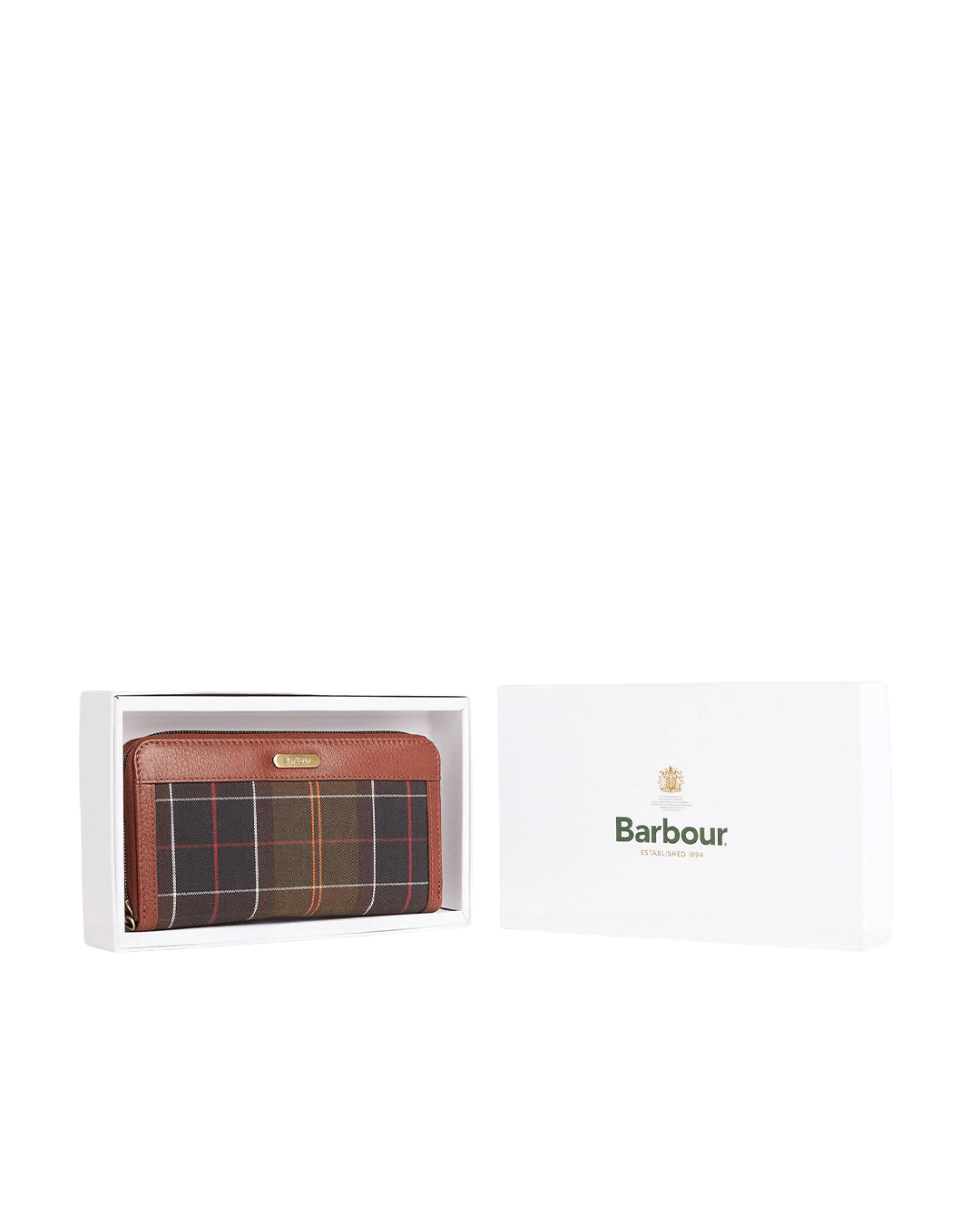 Barbour Bags ONE Barbour Green Daphne Classic Tartan Purse