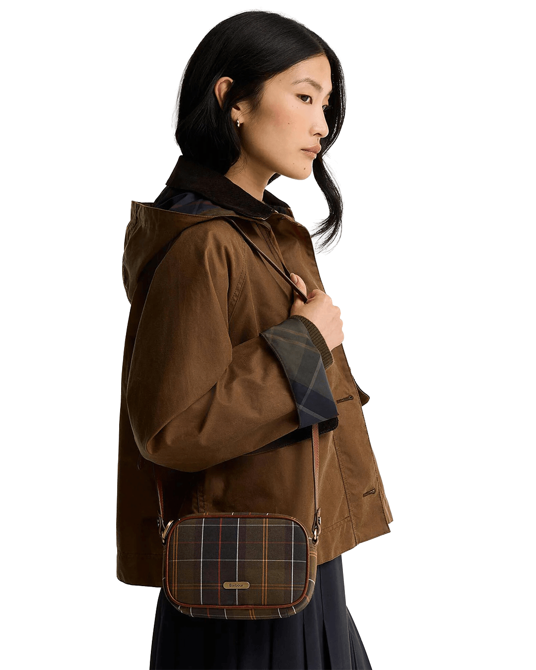 Barbour Bags ONE Barbour Green Daphne Mini Tartan Crossbody Bag