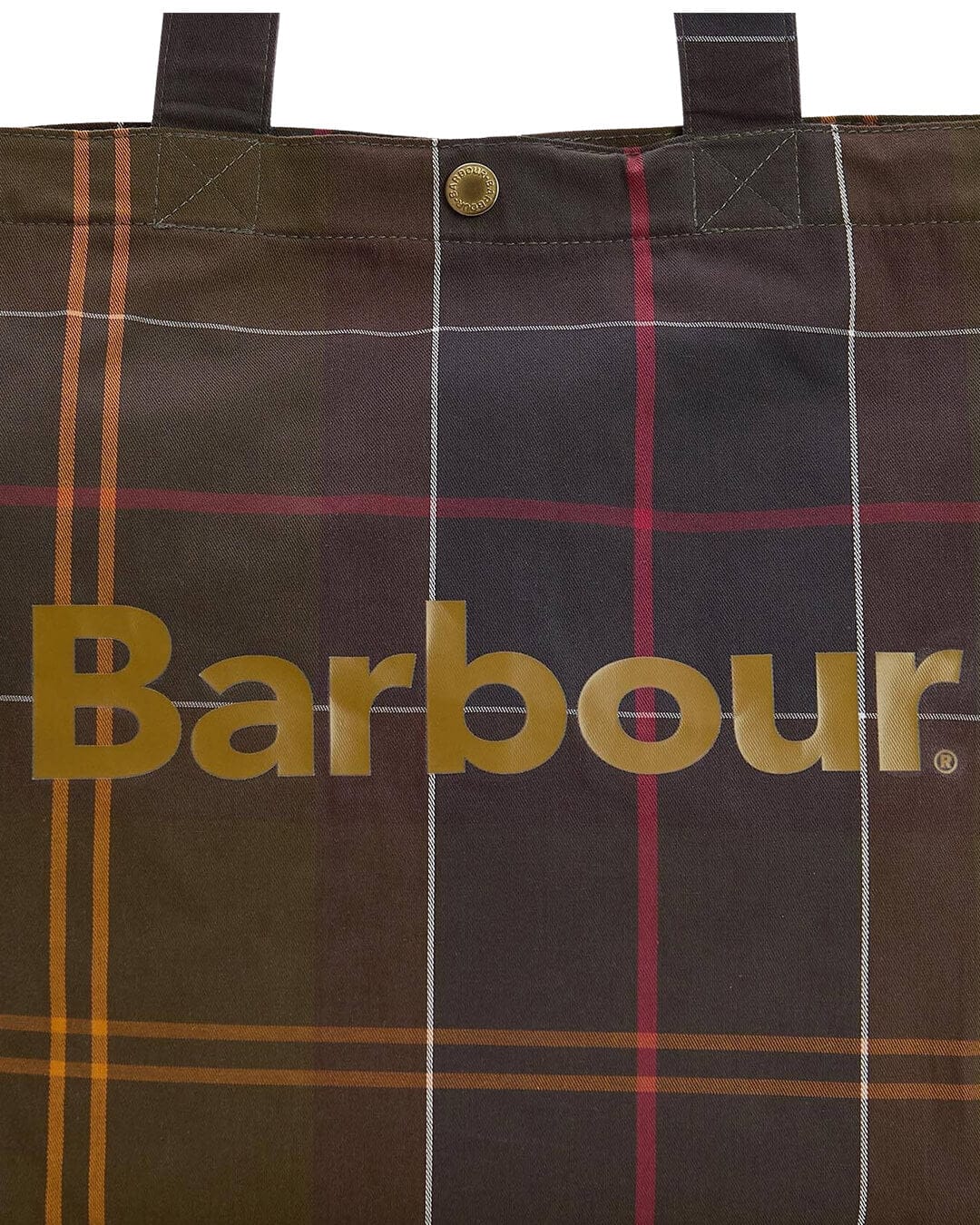 Barbour Bags ONE Barbour Green Telfield Tartan Tote Bag