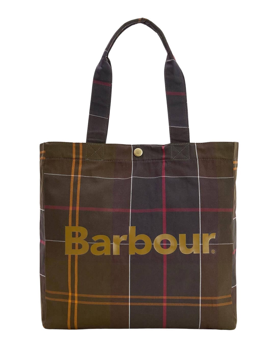 Barbour Bags ONE Barbour Green Telfield Tartan Tote Bag