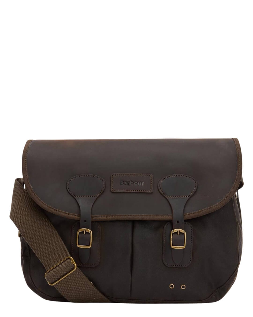 Barbour Bags ONE Barbour Green Wax Leather Tarras Bag Olive Ol71