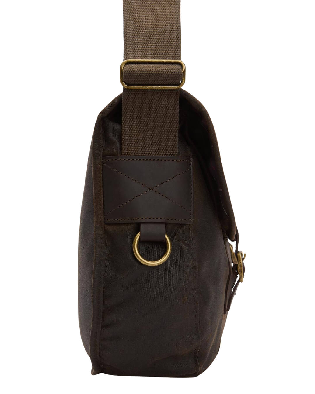 Barbour Bags ONE Barbour Green Wax Leather Tarras Bag Olive Ol71