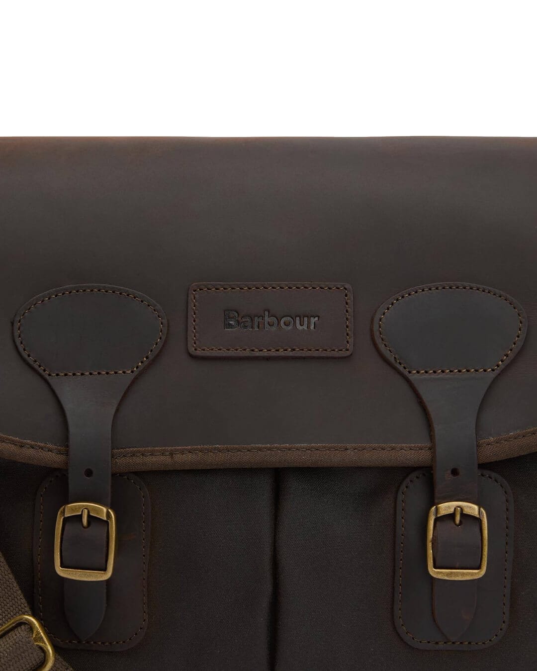 Barbour Bags ONE Barbour Green Wax Leather Tarras Bag Olive Ol71