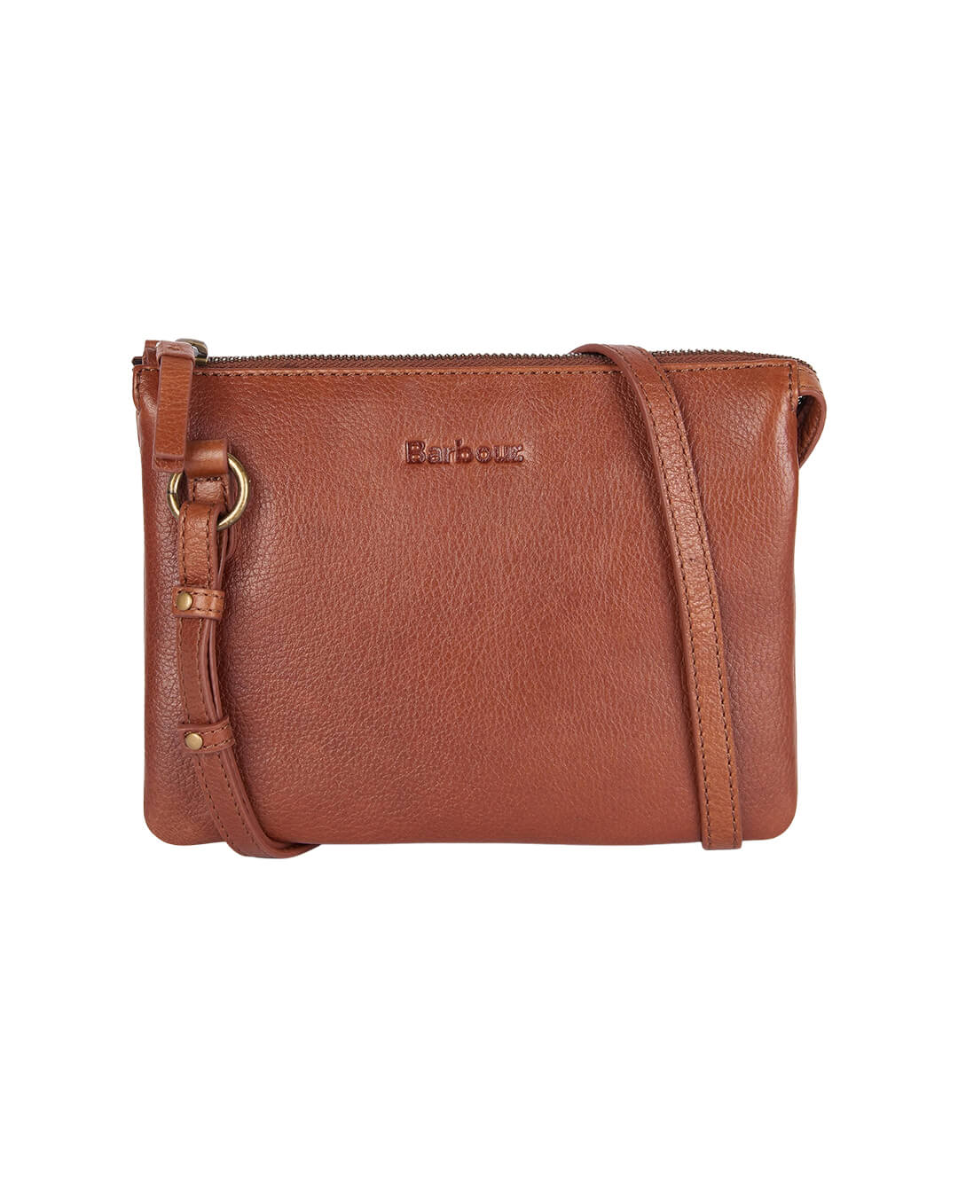 Barbour Bags ONE Barbour Lochy Brown Leather Crossbody Bag