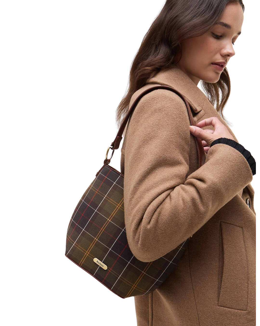 Barbour Bags ONE Barbour Multicoloured Cedar Tartan Bucket Bag Tn11 Classic Tartan