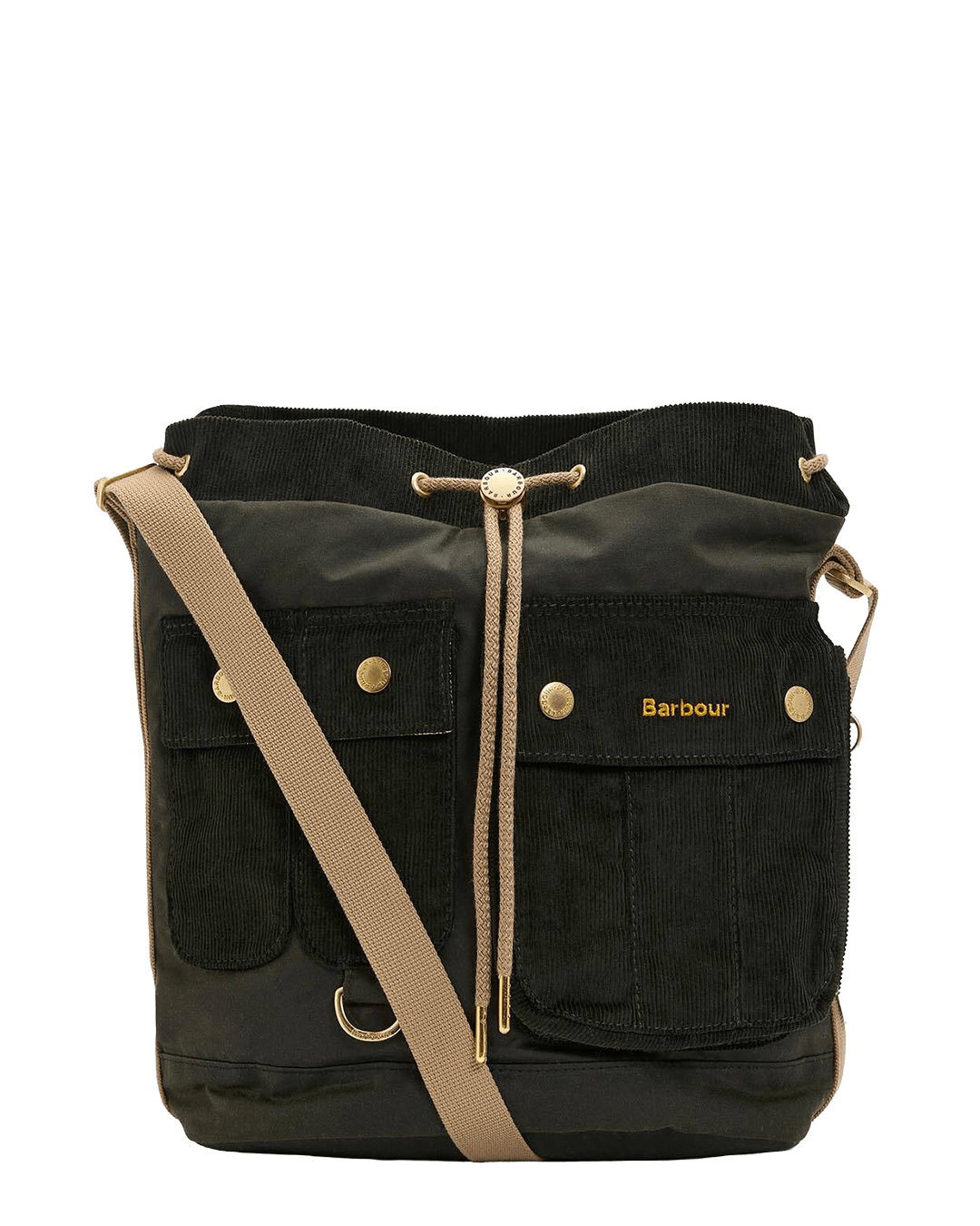 Barbour Bags ONE Barbour Olive Barbour Wax Mia Drawstring Tote Bag Ol52 Fern
