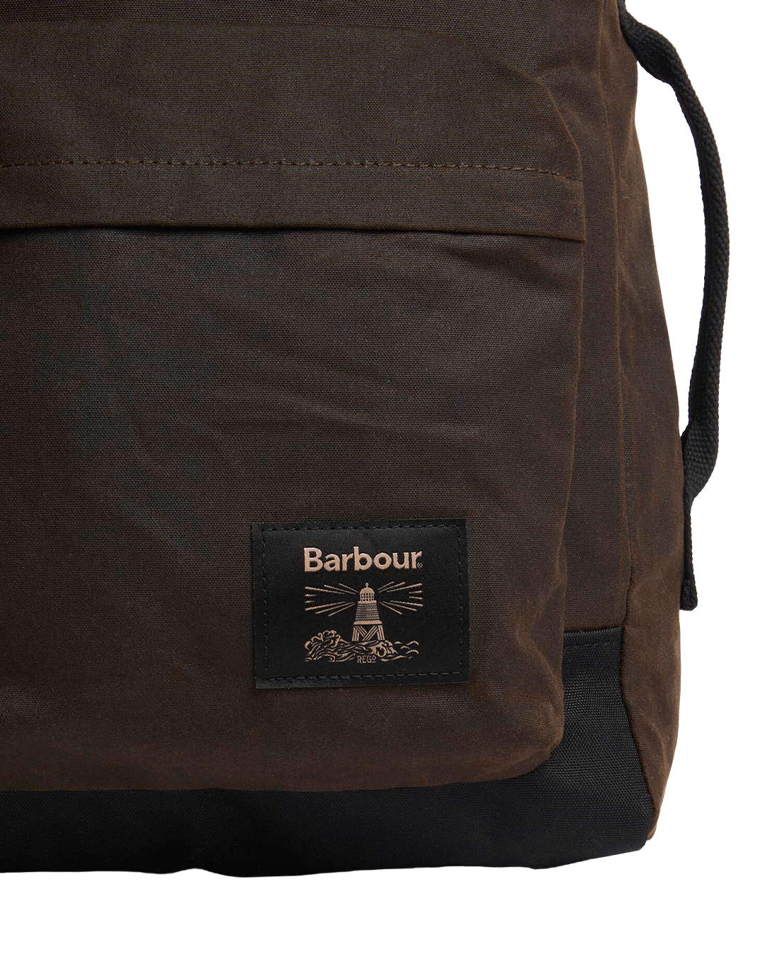 Barbour Bags ONE Barbour Olive & Black Field Wax Backpack