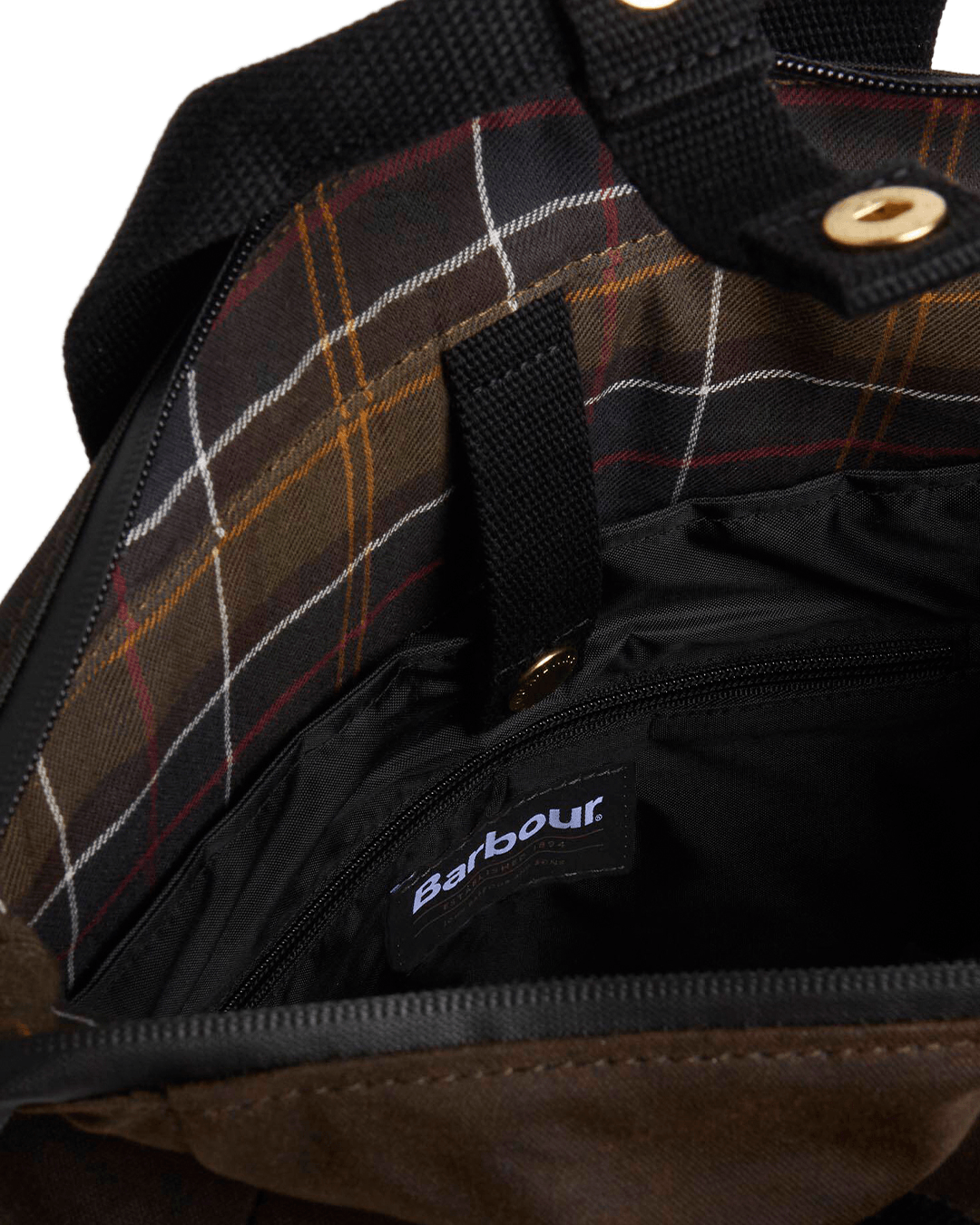 Barbour Bags ONE Barbour Olive & Black Field Wax Backpack