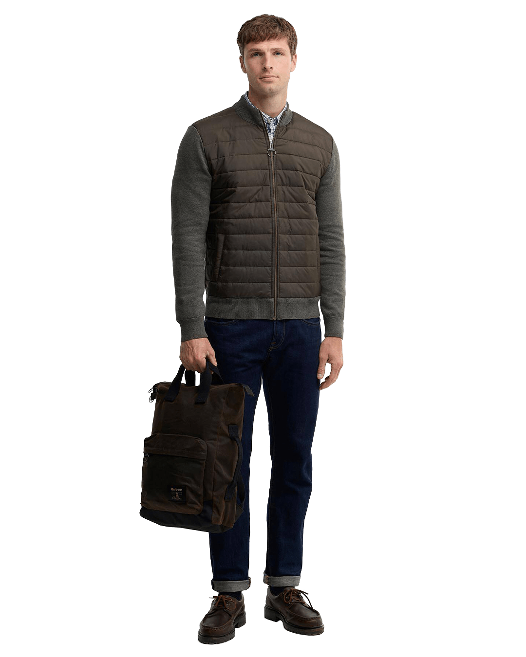 Barbour Bags ONE Barbour Olive & Black Field Wax Backpack