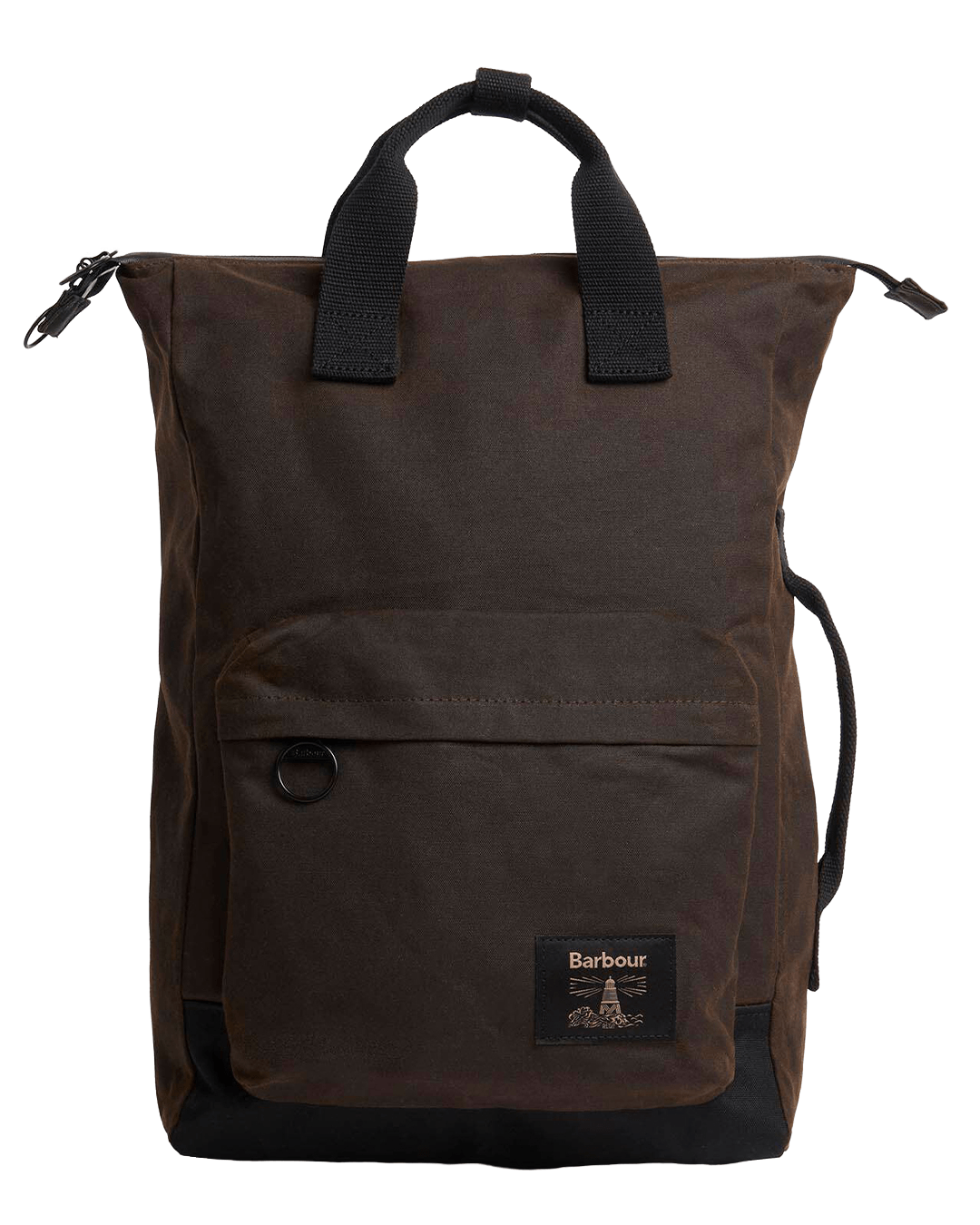 Barbour Bags ONE Barbour Olive & Black Field Wax Backpack