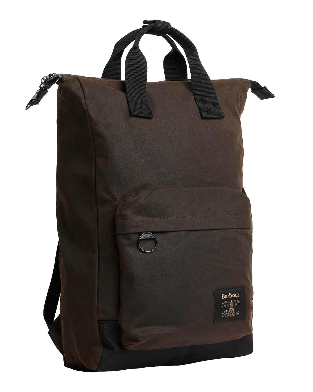Barbour Bags ONE Barbour Olive & Black Field Wax Backpack