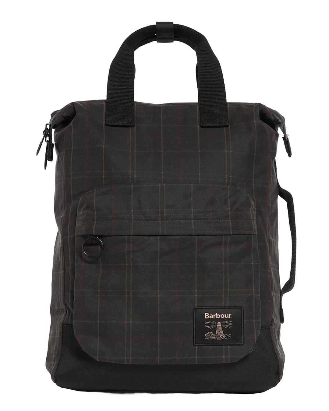 Barbour Bags ONE Barbour Olive Field Tartan Wax Backpack