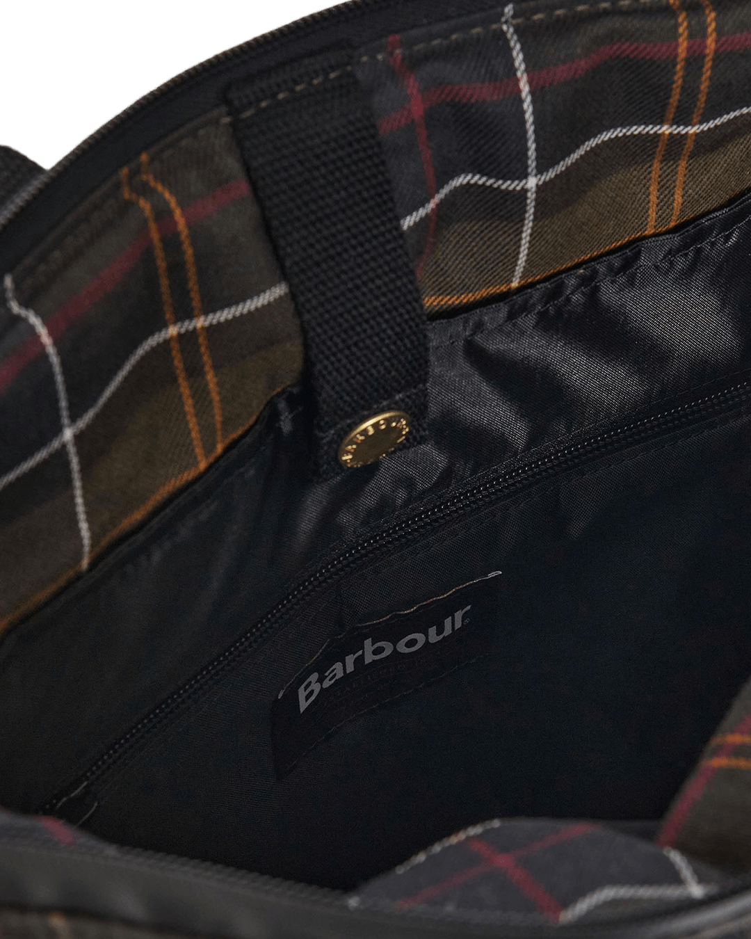Barbour Bags ONE Barbour Olive Field Tartan Wax Backpack