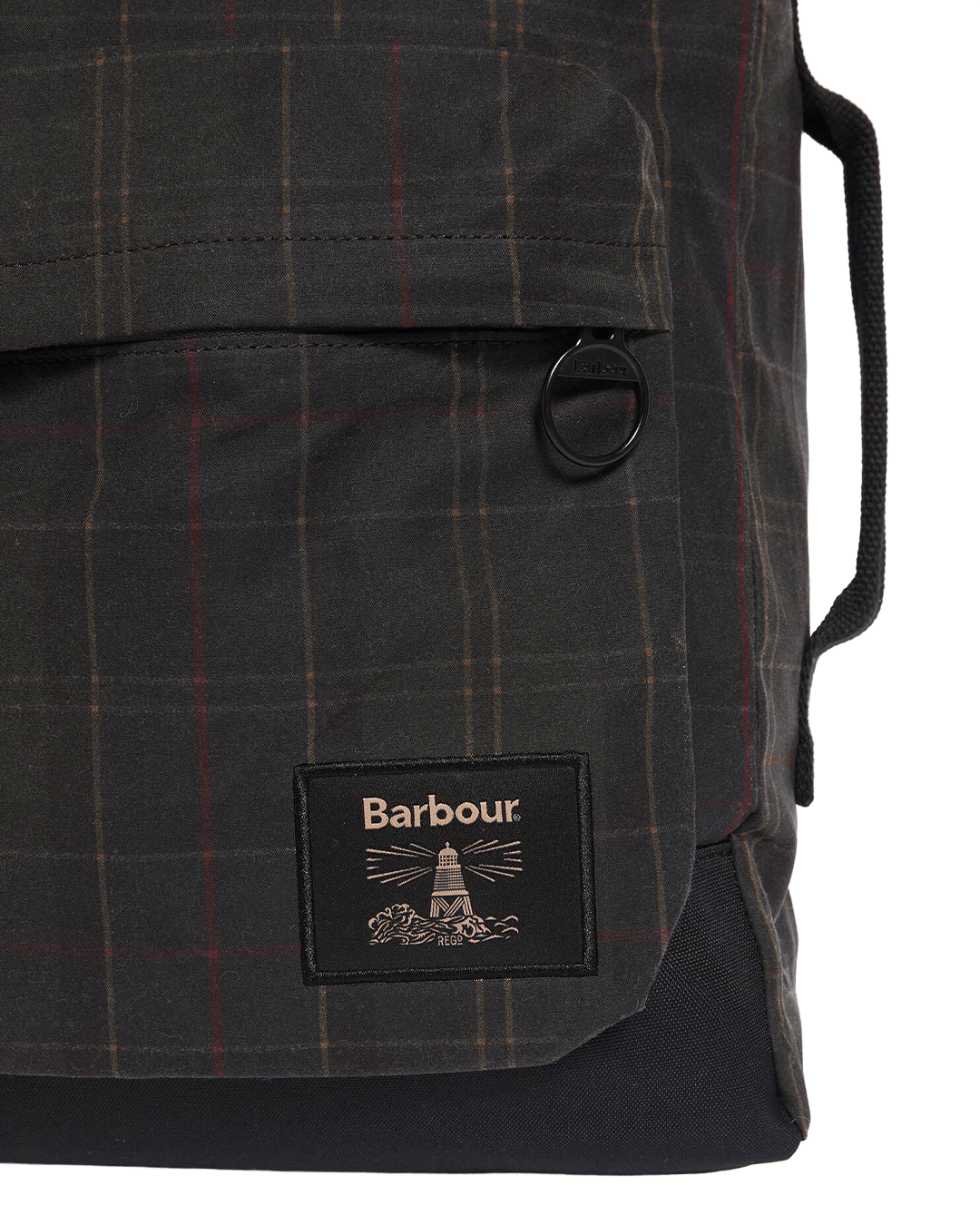 Barbour Bags ONE Barbour Olive Field Tartan Wax Backpack