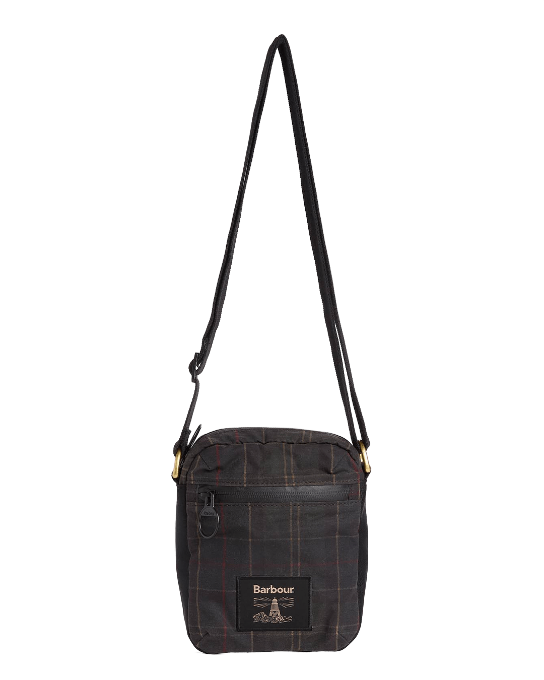 Barbour Bags ONE Barbour Olive Field Tartan Wax Carry Crossbody Bag