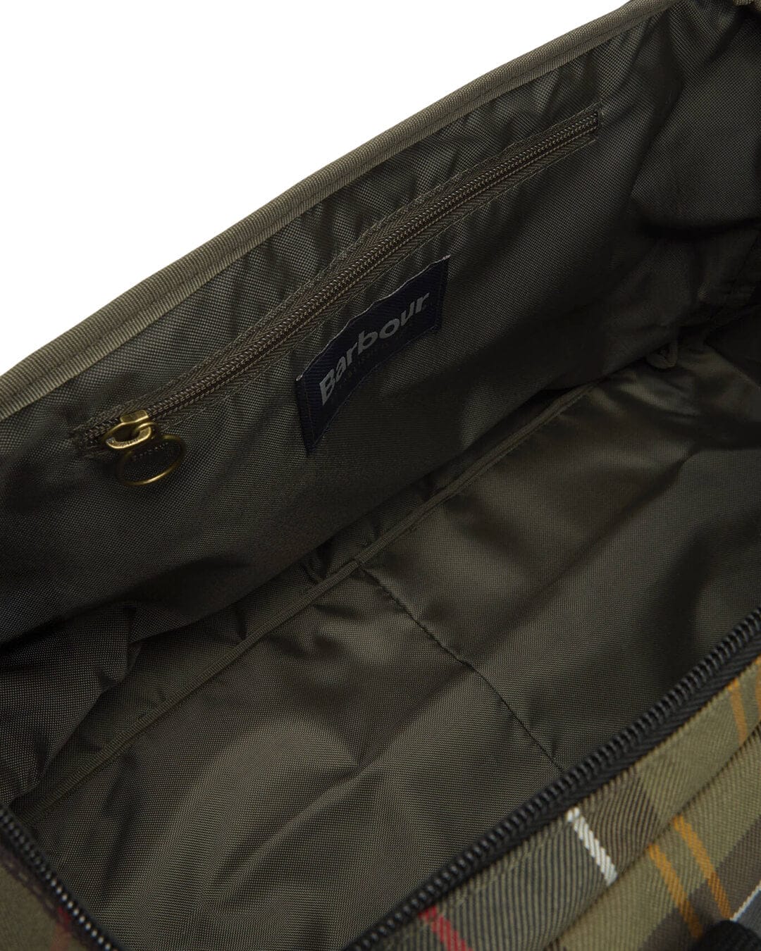 Barbour Bags ONE Barbour Olive Torridon Tartan Flight Bag