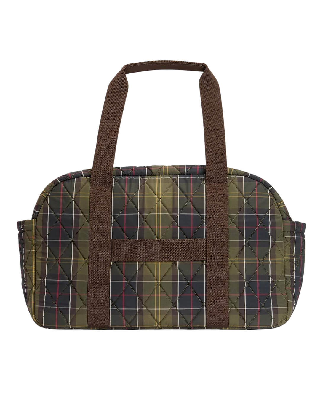 Barbour Bags ONE Barbour Olive Wetherham Quilted Overnight Ol71 Classic Tartan