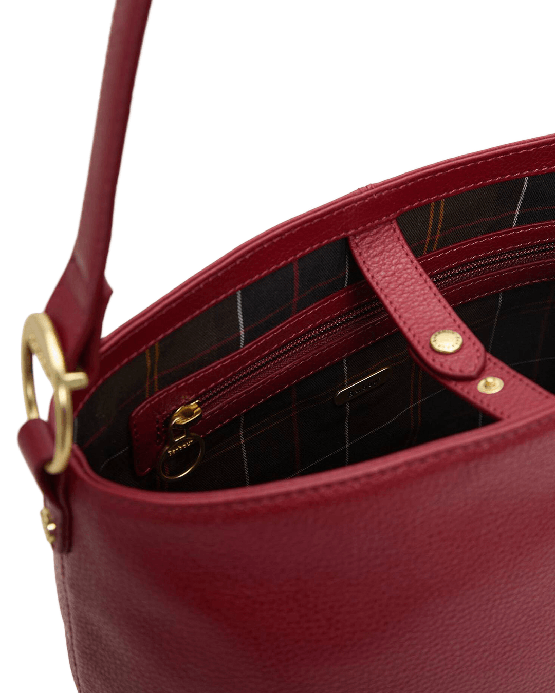 Barbour Bags ONE Barbour Red Cedar Large Leather Bucket Bag